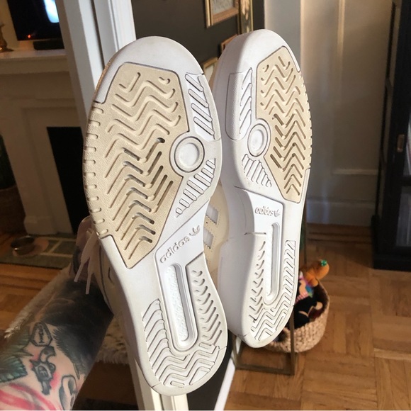 Adidas Drop Step High Tops in Ecru/Cream/Beige US Mens 10 - Picture 4 of 5